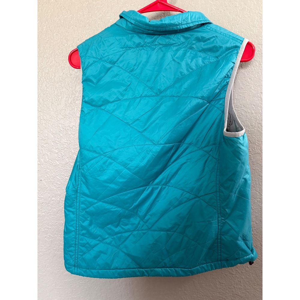 L.L.Bean PrimaLoft Packaway Vest S Teal‎ Quilted Outdoor Hiking Travel Gorpcore - Picture 2 of 10